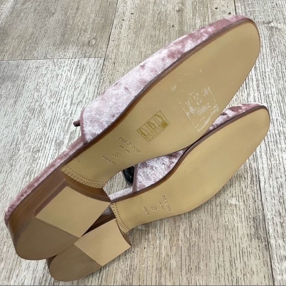 RAG & BOBE | Luis Velvet Mules in Mauve - Picture 5 of 7